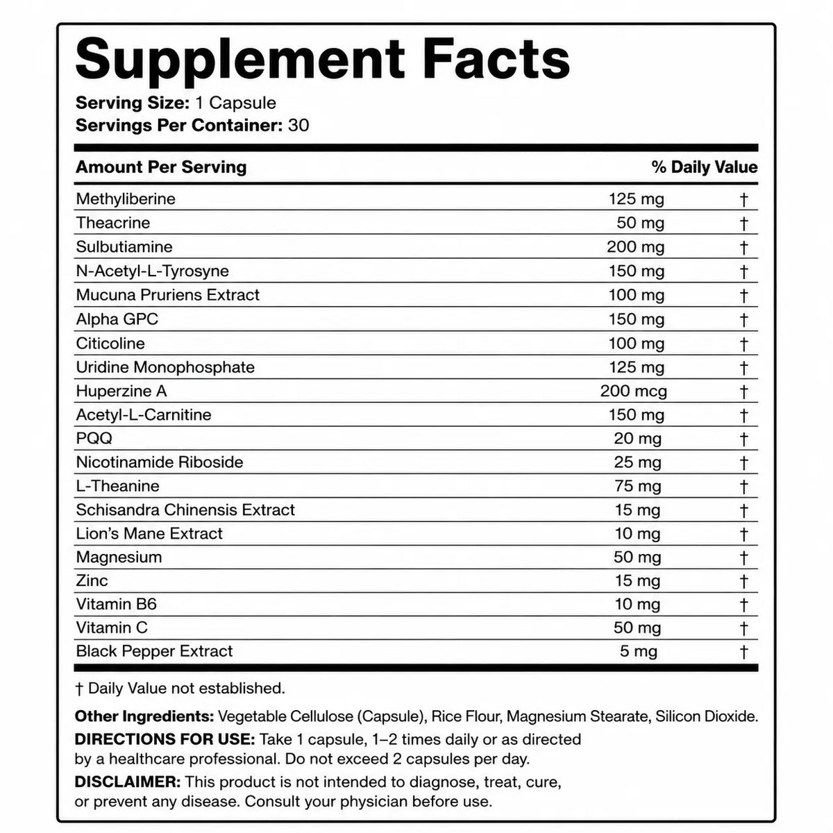 Velaxen Cognitive Boost